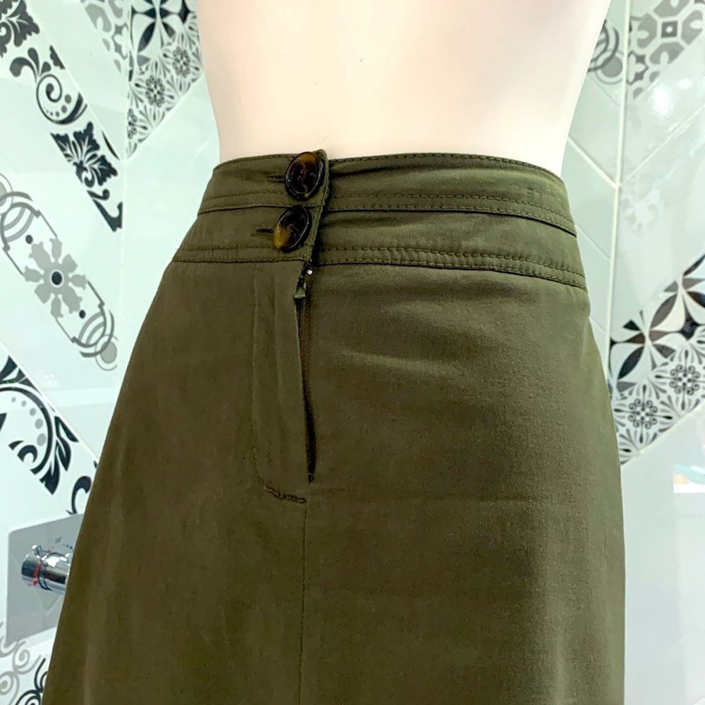 Like 🆕Bianca Nygard Vintage Army Green Cotton Blend Mini Skirt